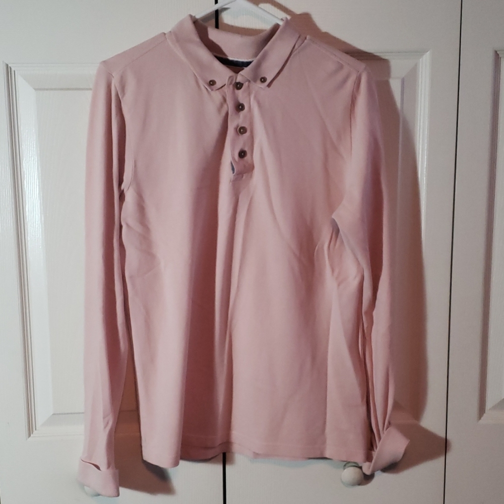 Pink button up